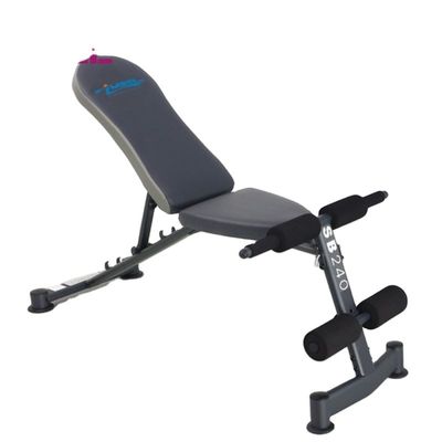 Équipement de remise en forme réglable pour gymnase Benche pour exercices efficaces Gris/Noir