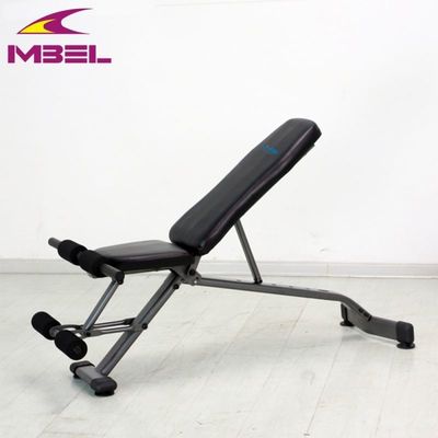 Équipement de remise en forme réglable pour gymnase Benche pour exercices efficaces Gris/Noir