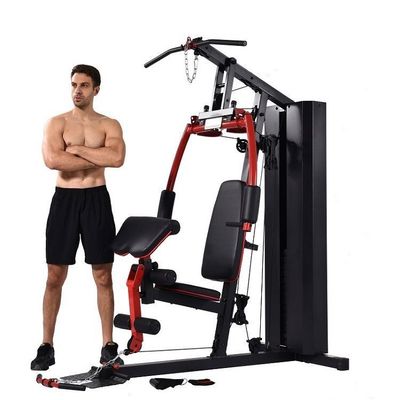 Faites l'expérience de la polyvalence avec notre salle de gym à domicile multi-fonction grise/noir