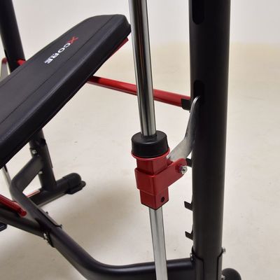Banquette de levage de poids et support de musculation en gris foncé