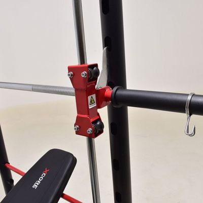 Banquette de levage de poids et support de musculation en gris foncé
