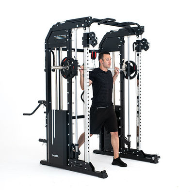 Équipement de gymnastique à domicile multifonctionnel entraîneur fonctionnel machine Smith avec port de chargement