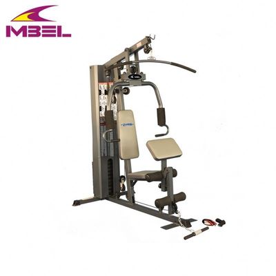 Équipement de fitness gris/noir Multi-fonction Smith Machine Home Gym Squat Rack avec pile de poids
