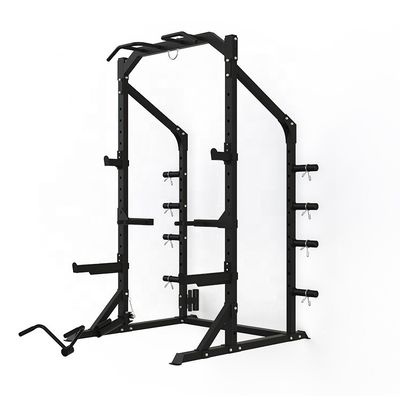 Traîneur multifonctionnel Smith Machine Cable Crossover Gym avec et design gris/noir