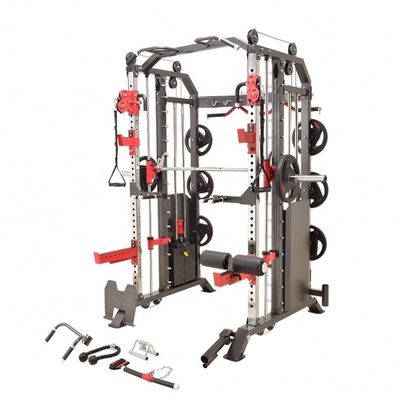 Équipement multi-fonctionnel de gymnase commercial Smith Machine Power Rack Formateur fonctionnel 1700X2120X2300mm
