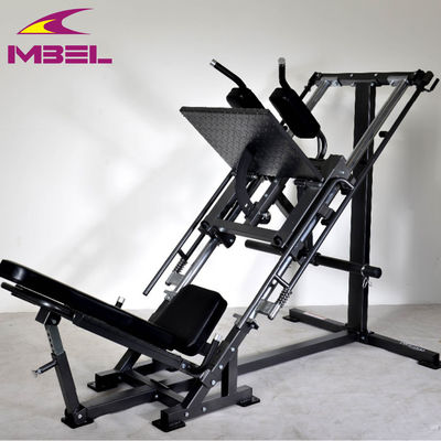 Équipement de gymnastique multifonctionnel pour le pressage des jambes de fitness et le squat hack en gris/noir