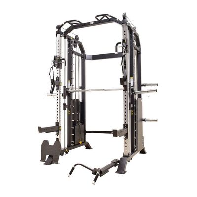 Rack de fitness en gris argenté pour l'entraînement tout en un