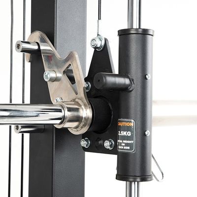 Machine Smith gris clair tout en un équipement de gym avec piles de poids fonction Mutli Station de gym à domicile