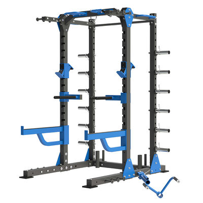 Équipement de gymnastique commercial Red Power Squat Rack avec un design personnalisable et durable