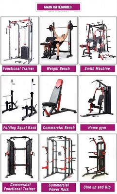 Bench de sport pliable avec dimension réglable assemblée 1610*630*1310 mm