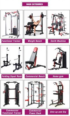 Banque de chargement multi-port réglable/banque d'utilité pour équipement de gym à domicile en noir