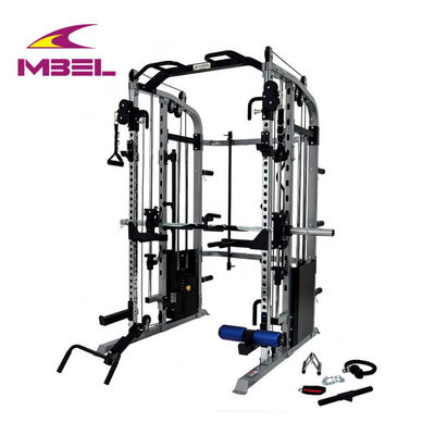 Machine de remise en forme de gymnase à domicile unisexe avec équipement multi gym en gris/noir