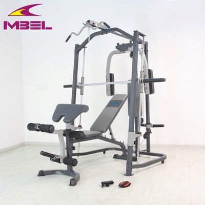 152 kg N.W. Équipement de gymnastique gris/noir Smith Machine pour les installations d'entraînement en force