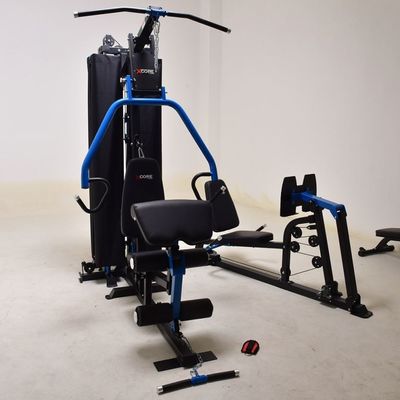 Machine d'exercice de force polyvalente personnalisable pour le gymnase à domicile en design gris clair