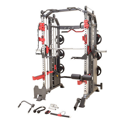 G7A G7W gris foncé tout-en-un avec rack électrique entraîneur fonctionnel Smith Machine 40' / unité 45