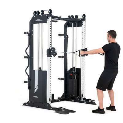 XT2 Gym Multi-fonction Power Rack Trainer fonctionnel Noir Mat pour les entraînements en intérieur