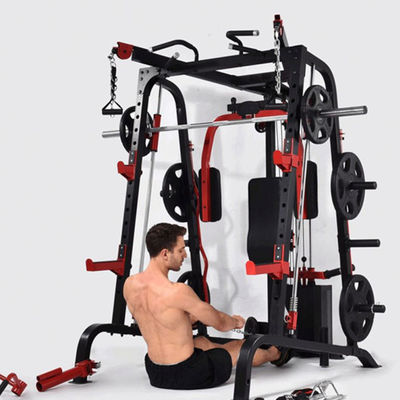 Ensemble complet d'entraîneur multifonctionnel salle de gym Smith machine équipement d'entraîneur fonctionnel Smith machine
