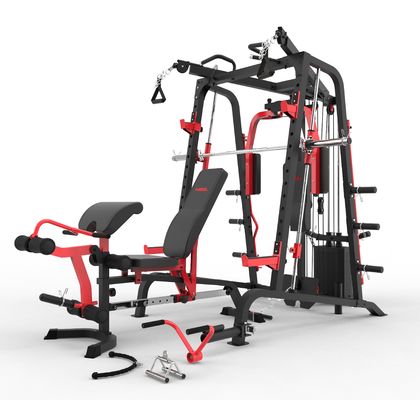 Ensemble complet d'entraîneur multifonctionnel salle de gym Smith machine équipement d'entraîneur fonctionnel Smith machine
