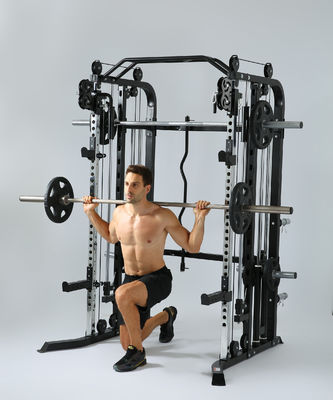 Red Multifonctionnel Trainer Smith Machine pour Hommes équipement d'entraînement à domicile et au gymnase