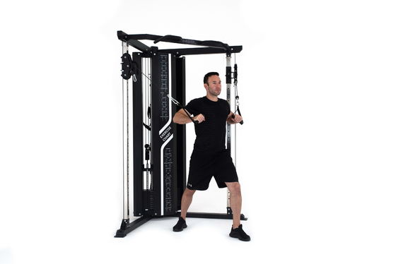 Bodybuilding entraîneur fonctionnel équipement de gym à domicile avec système de poulie à double réglage