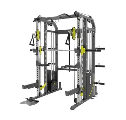 Dispositif personnalisé de gymnastique à plusieurs fonctions réglable câble gymnastique squat rack avec 90lbs pile de poids