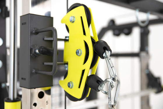 Dispositif personnalisé de gymnastique à plusieurs fonctions réglable câble gymnastique squat rack avec 90lbs pile de poids