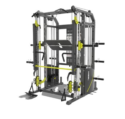 Équipement de gymnastique de puissance réglable fonctionnel entraîneur Smith machine squat rack