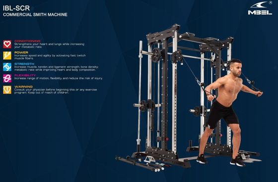 Équipement de gymnastique commercial Traîneur crossover câble multifonctionnel durable pour la maison
