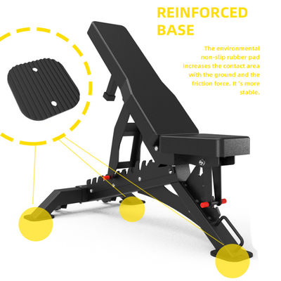 1210x742x450mm Bodybuilding équipement de remise en forme banc réglable pour le commerce et la maison