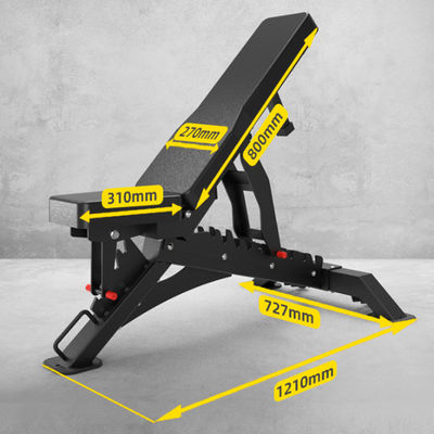 1210x742x450mm Bodybuilding équipement de remise en forme banc réglable pour le commerce et la maison