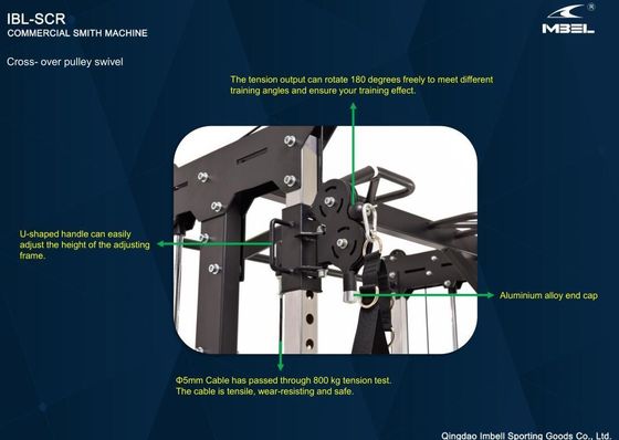 Traîneur de gym intégré à la machine Smith multifonctionnelle pour les exercices à domicile et au gymnase
