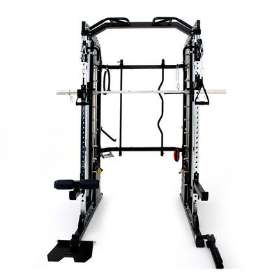 Conception personnalisée métal gris argent tout en un entraîneur Smith machine pour les séances d'entraînement à domicile