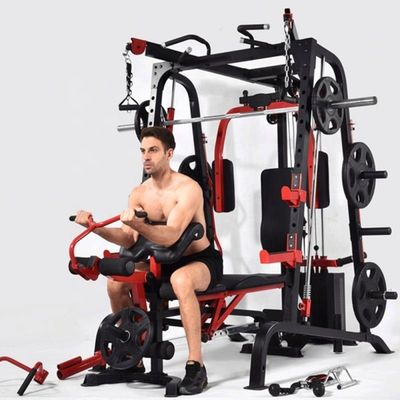 Unisexe multi-fonctionnel entraîneur fonctionnel Smith machine squat rack non pliable