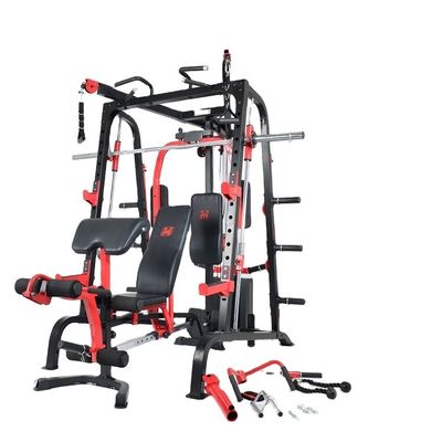 Unisexe multi-fonctionnel entraîneur fonctionnel Smith machine squat rack non pliable