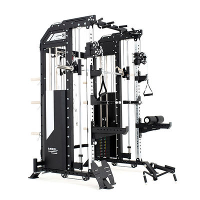 Full Smith Machine Powertec Gym tout en un équipement d'exercice avec pile de poids station multi-fonction noire