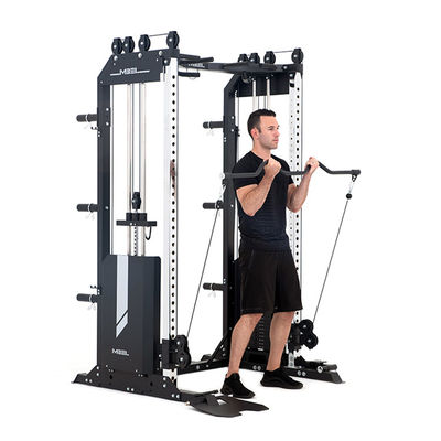 Matte noir équipement de musculation multifonctionnel de gym à domicile avec des options personnalisables
