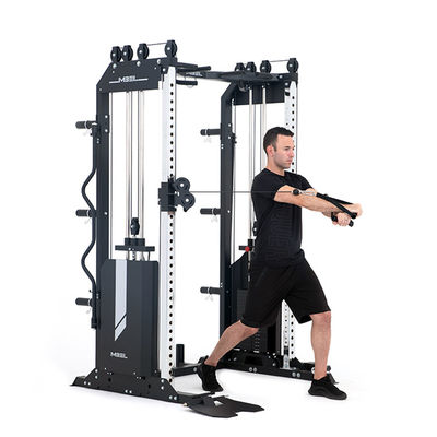 Matte noir équipement de musculation multifonctionnel de gym à domicile avec des options personnalisables
