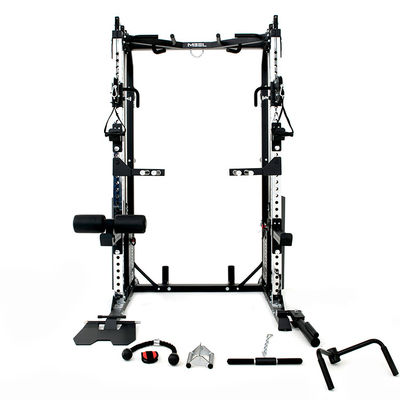 Matte noir équipement de musculation multifonctionnel de gym à domicile avec des options personnalisables