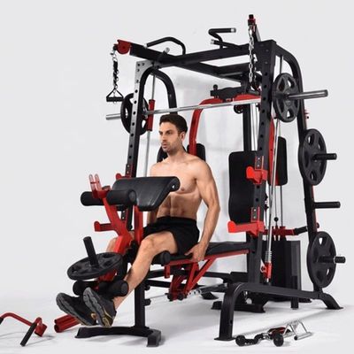 Entraîneur multifonctionnel avec Smith Machine Squat Rack pour l'entraînement de force unisexe