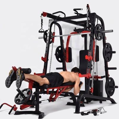 Entraîneur multifonctionnel avec Smith Machine Squat Rack pour l'entraînement de force unisexe