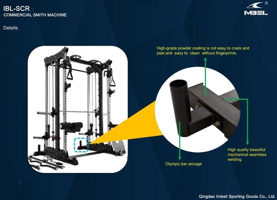 Unisexe entraînement de force complet équipement de remise en forme demi-rack Power Cage Home Gym Multi-fonctionnel Smith Machine Squat Rack