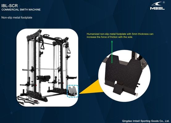 Unisexe entraînement de force complet équipement de remise en forme demi-rack Power Cage Home Gym Multi-fonctionnel Smith Machine Squat Rack