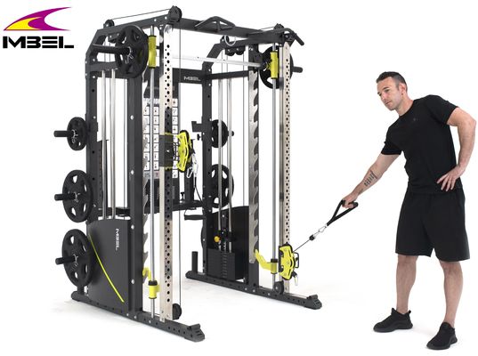 Matte noir équipement sportif Power Squat Rack Mutli Station de fonctionnement Smith Machine KW 320 KGS