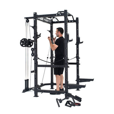 Eco-friendly et pliable multi-fonctionnel entraîneur Power Rack Squat Rack Smith Machine pour la maison