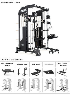 Lumière gris X9A Gym Fitness Equipement Smith Machine conçue pour le succès du fitness masculin